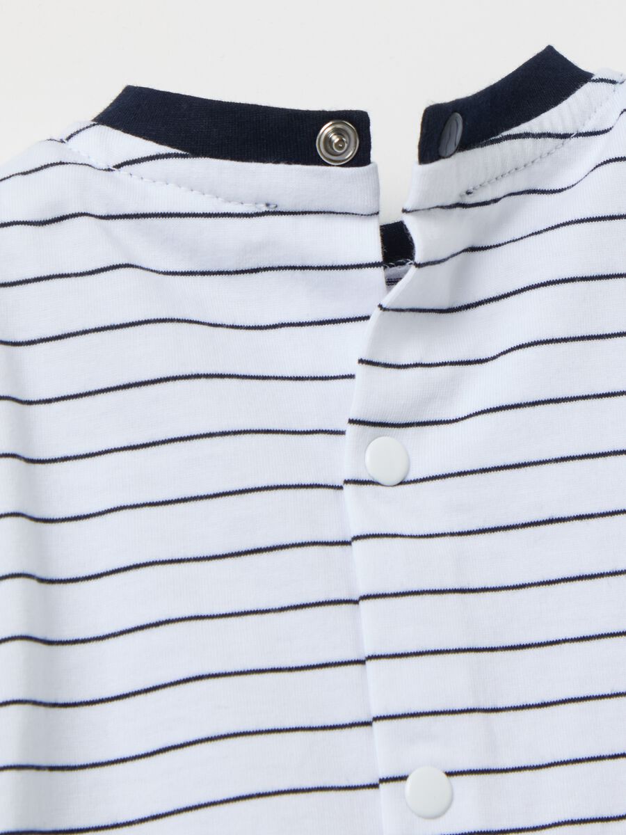 T-shirt and trousers set in cotton with application_2