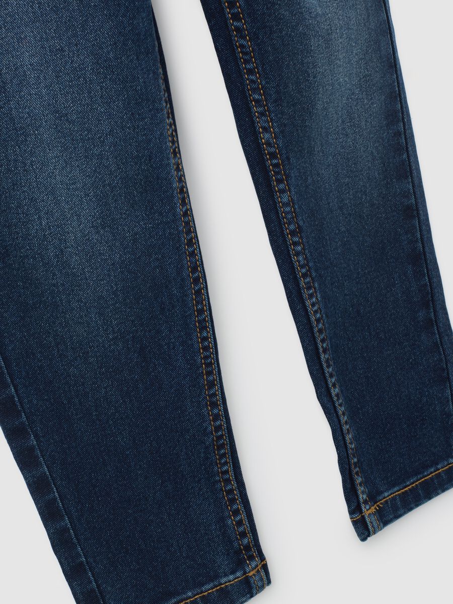 Children's regular fit blue denim jeans_3