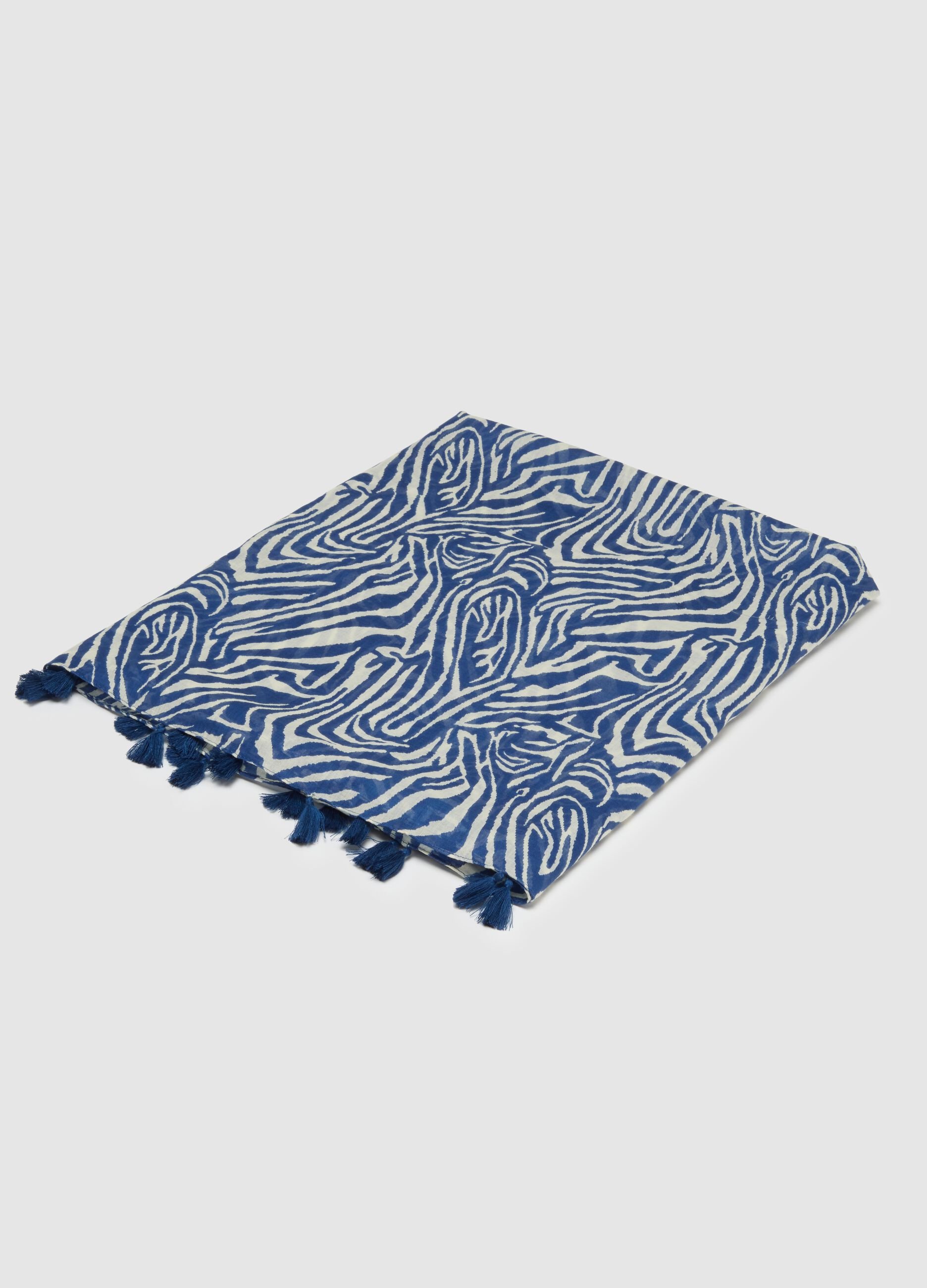 Pareo animalier in puro cotone