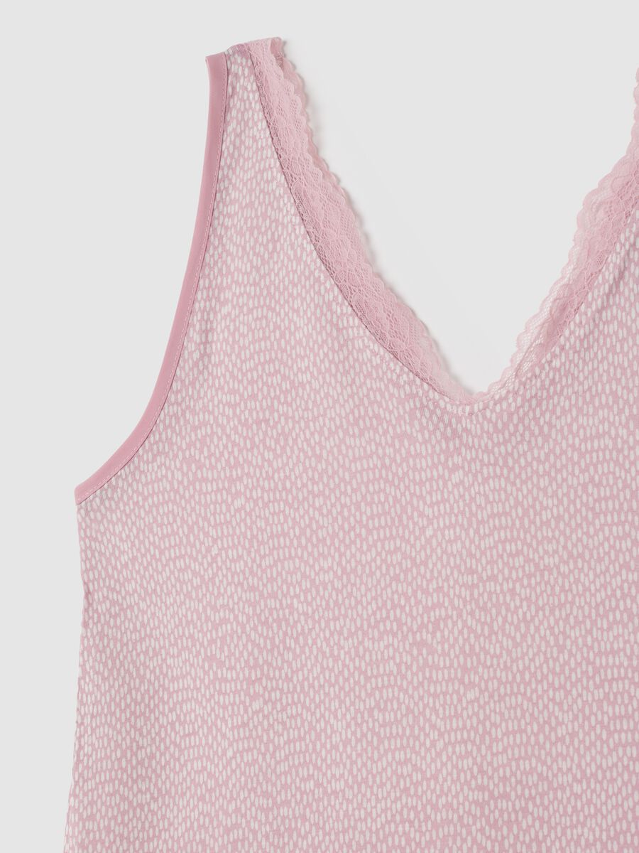 Camicia da notte rosa in puro viscosa _5