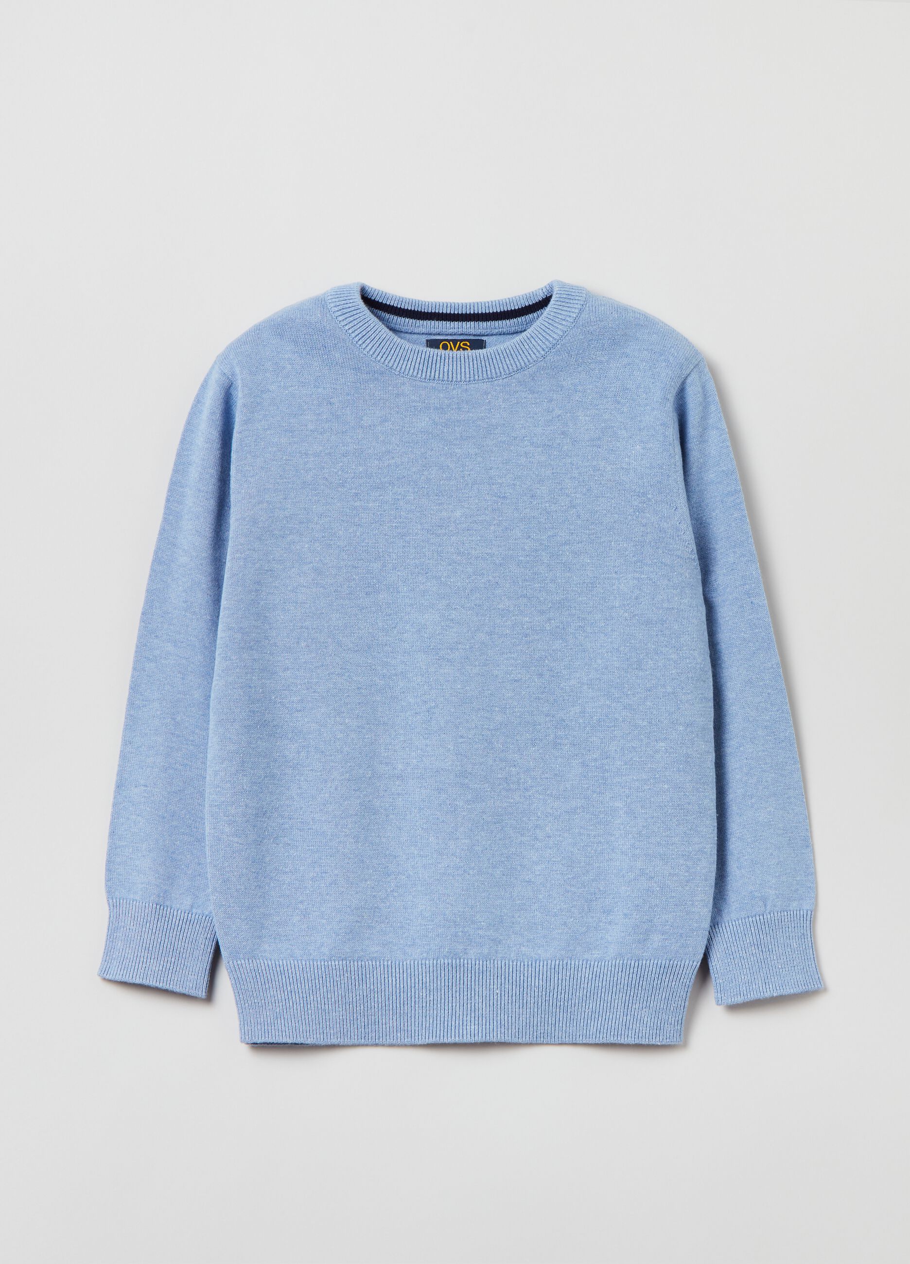 Pullover girocollo in cotone_0