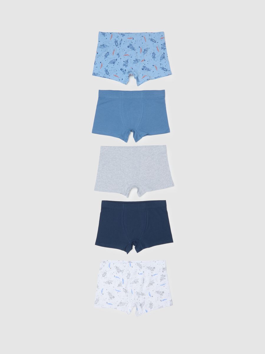 Boys' multipack boxer set in multicolour cotton blend regular fit_0