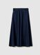 Long denim skirt in blue_4
