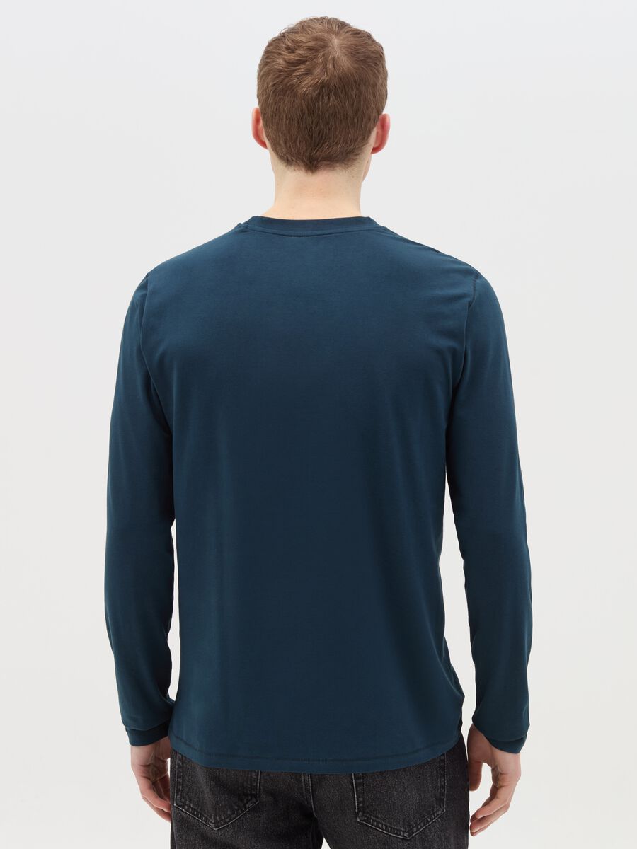Long-sleeved T-shirt in stretch cotton_3