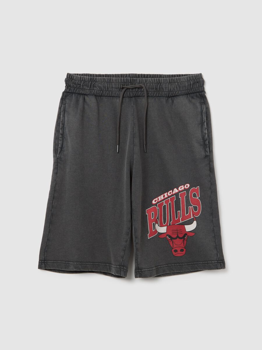 NBA Chicago Bulls Bermuda joggers in fleece_4