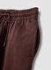 Pantaloni jogger marroni in misto cotone con vita elasticizzata regular fit_5