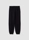 Black pure cotton joggers_1