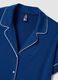 Blue V-neck stretchy viscose blend nightdress_1