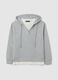 Grey cotton blend sweatshirt with regular fit_4