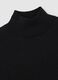 Black mock neck maternity sweater in merino wool blend_5