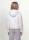 White hooded rain jacket with zip for girls_3