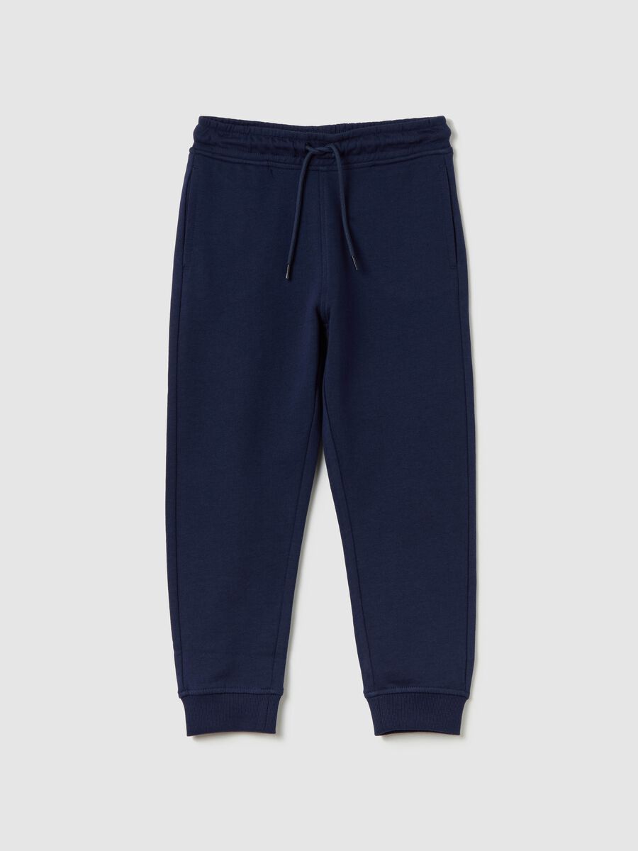 Cotton joggers with drawstring_0