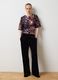 Multicoloured floral top regular fit with sequins_1