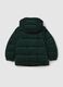 Velvet down jacket with hood_4