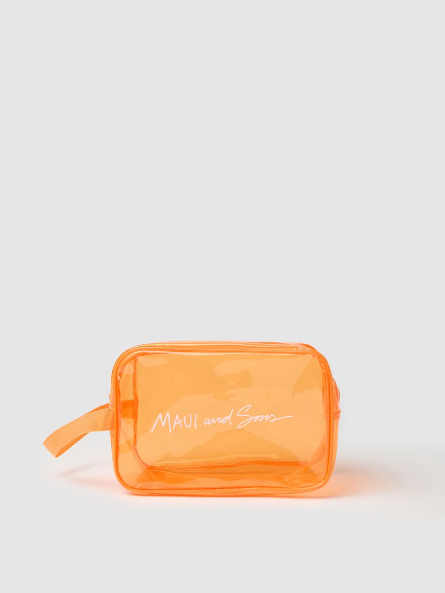 Transparent Orange Beauty Case Maui_0