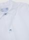 Children's school smock in white cotton blend with buttons_2