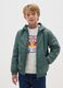 Boy's jacket in green water-repellent_0