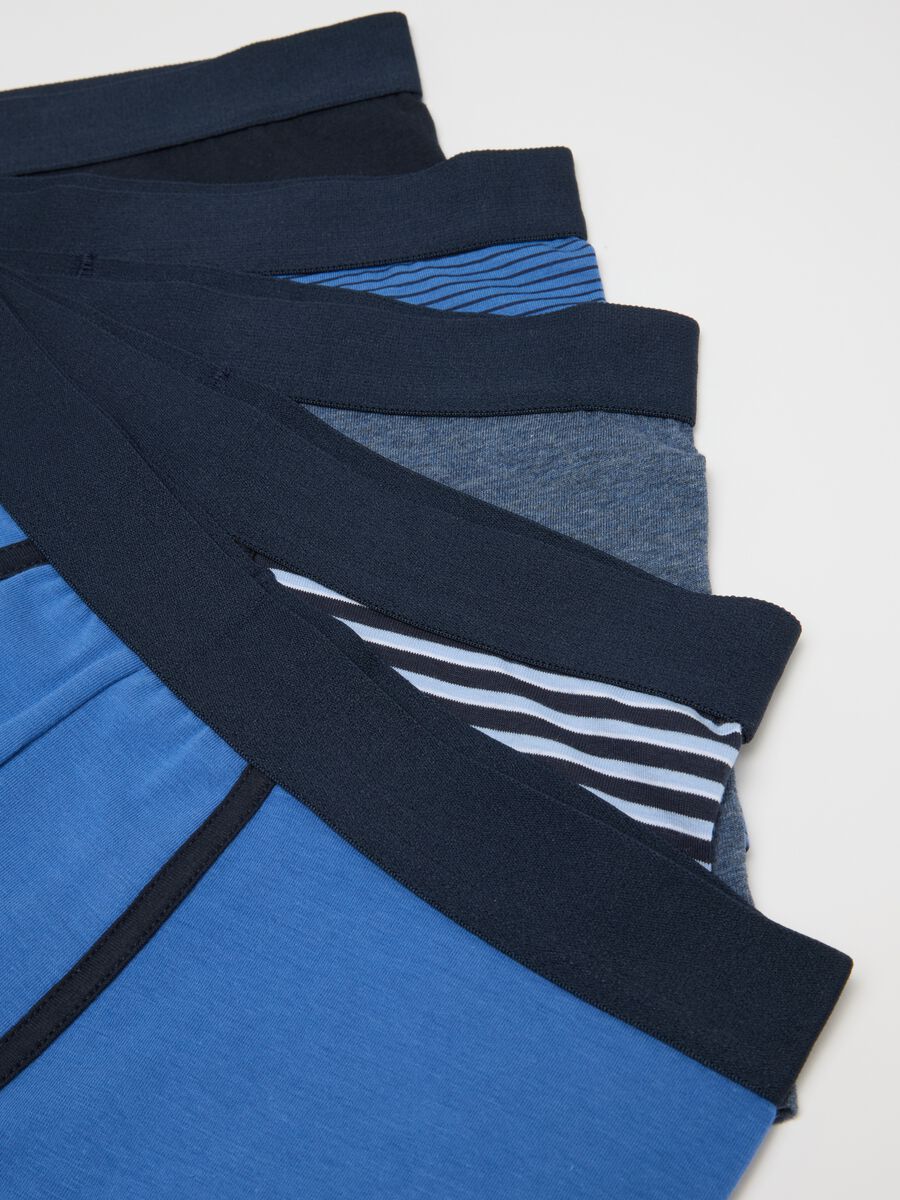 Multipack stretch cotton boxers in multicolour regular fit_5