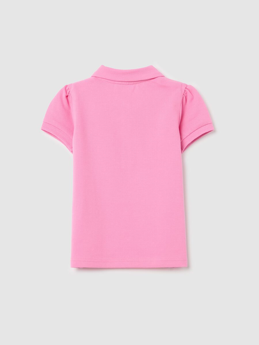 Piquet polo shirt with rounded collar_1