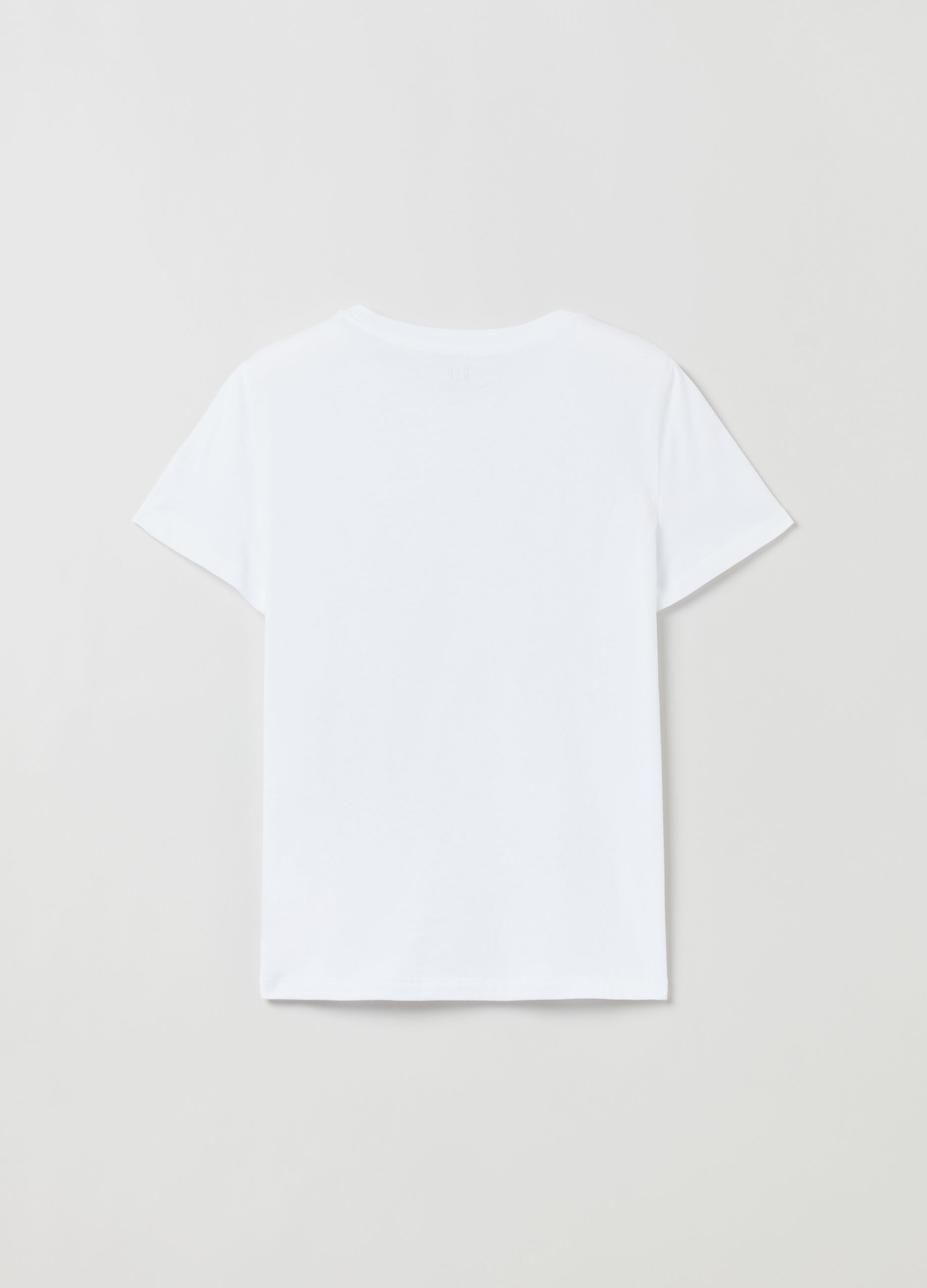 T-shirt girocollo in cotone