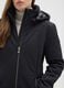 Black padded jacket regular fit with zip and hood_3