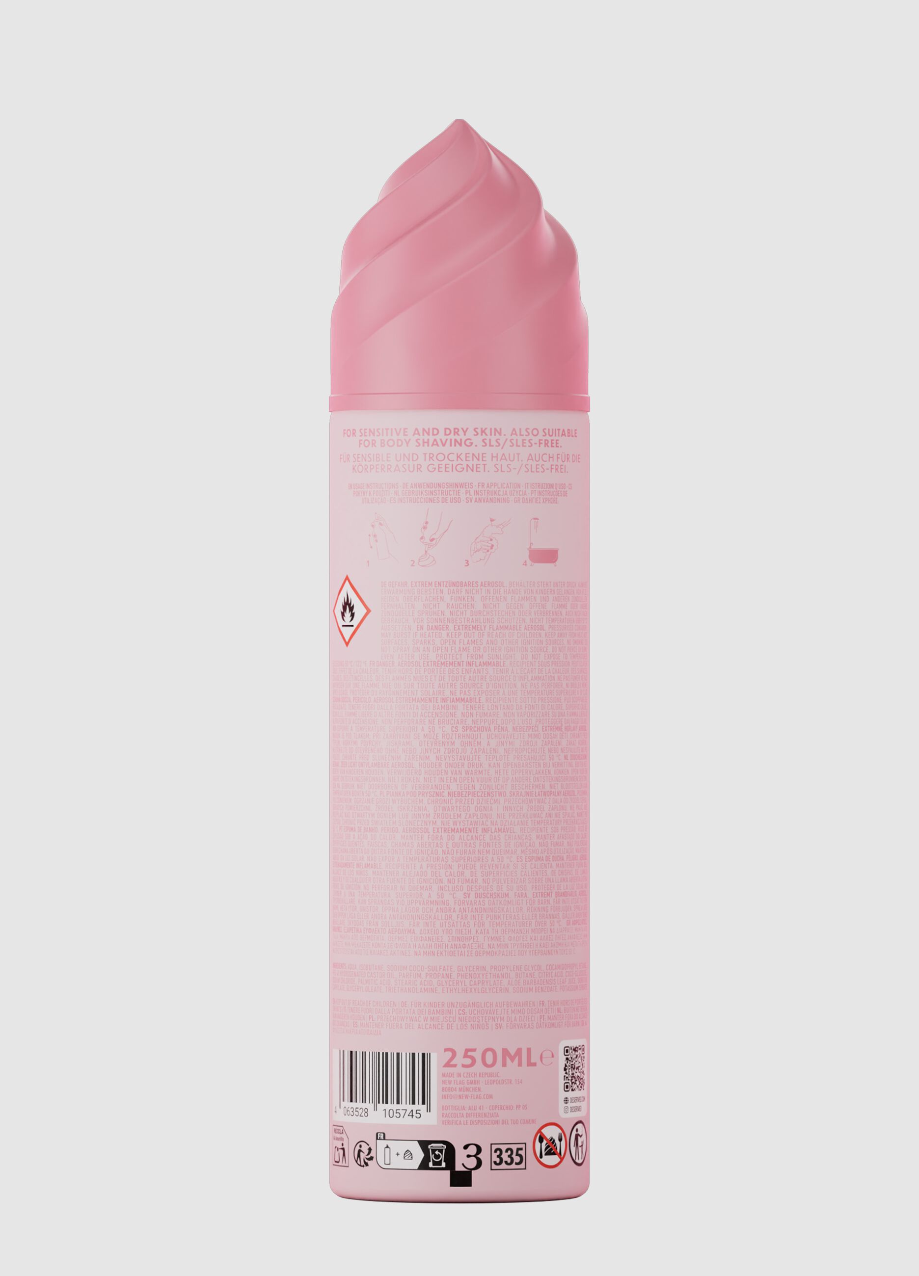 Whipped Shower Foam Strawberry Milkshake 250 ml