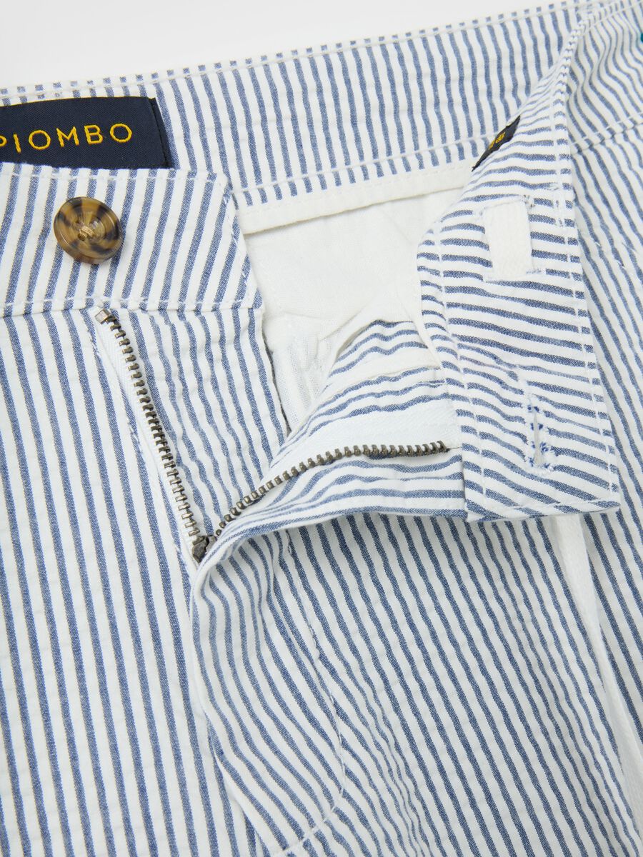 Bermuda da uomo in cotone elasticizzato multicolor regular fit_1