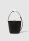 Black bucket bag with gold details_1
