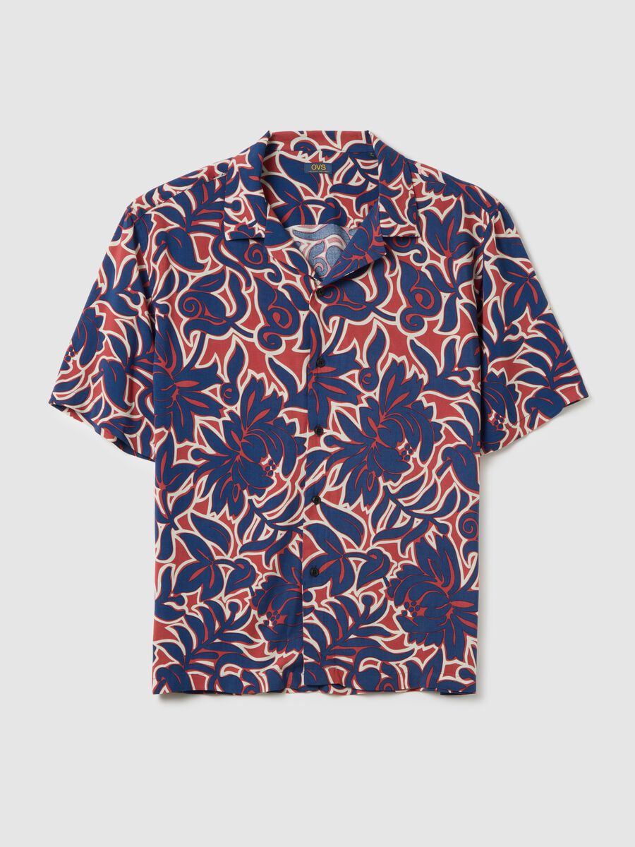 Men's Multicolour Viscose Over Fit Shirt_4