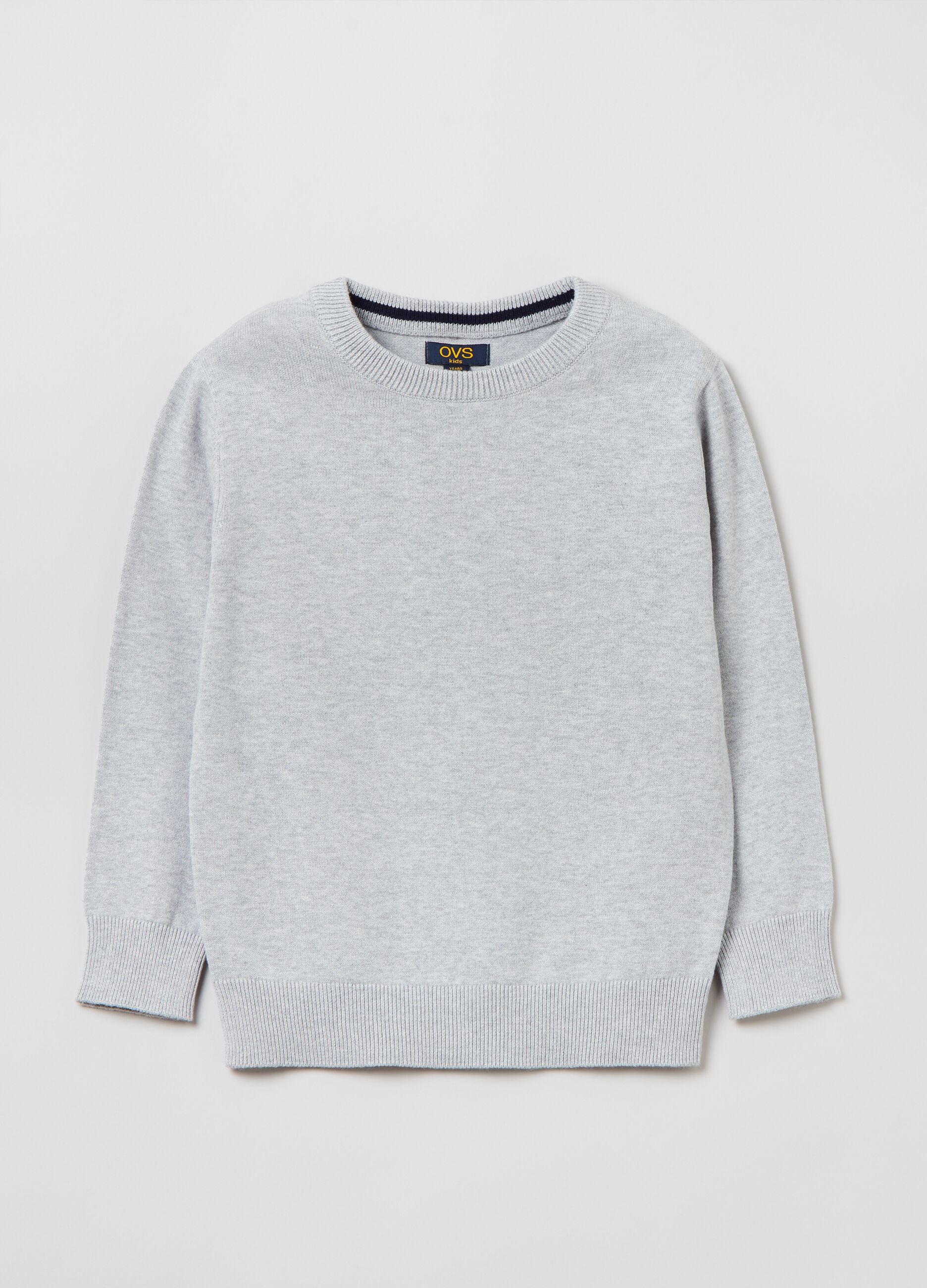 Pullover girocollo in cotone_1
