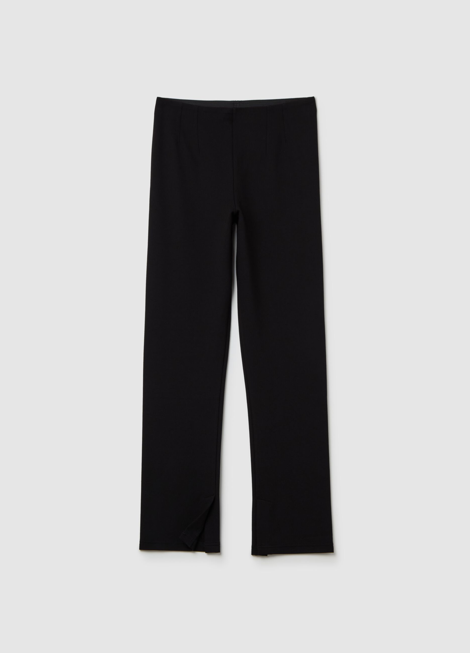 Solid colour stretch leggings