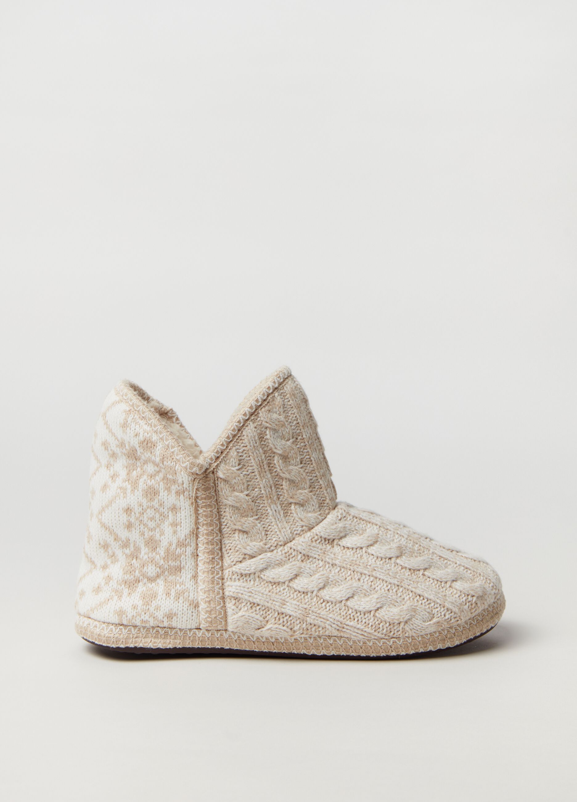 Pantofole con interno in sherpa