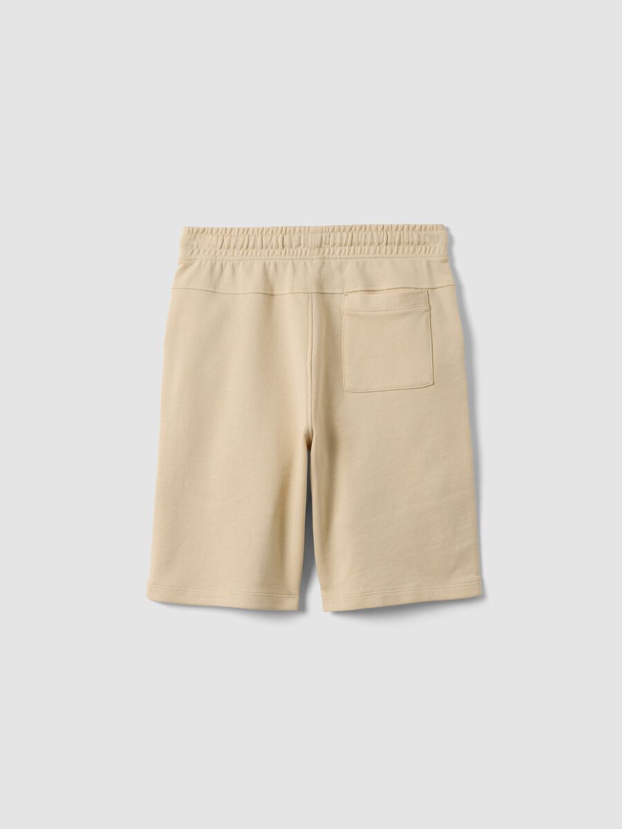 Boys&rsquo; beige pure cotton comfort-fit shorts_4