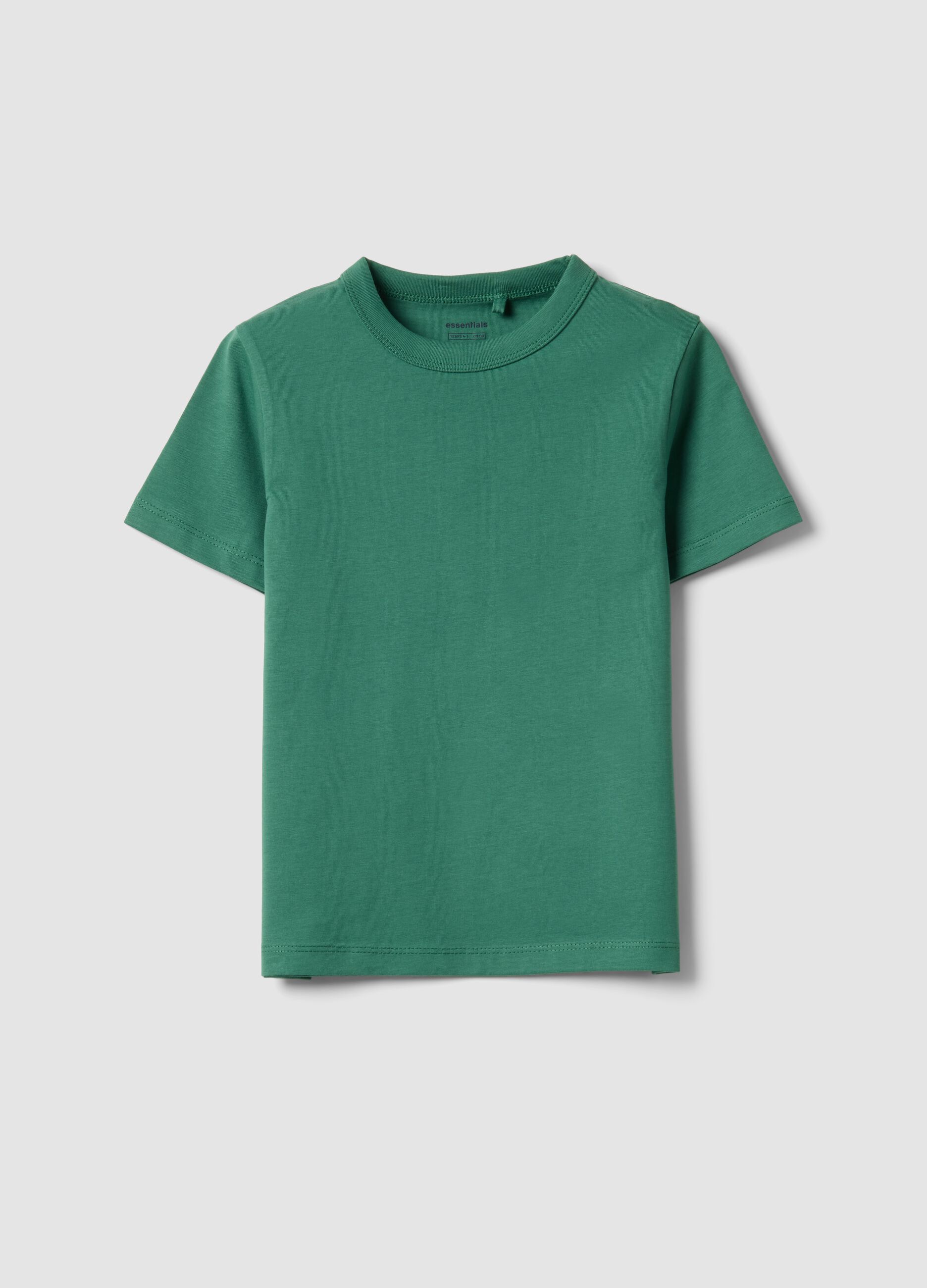 Kids&rsquo; green pure cotton oversized T-shirt