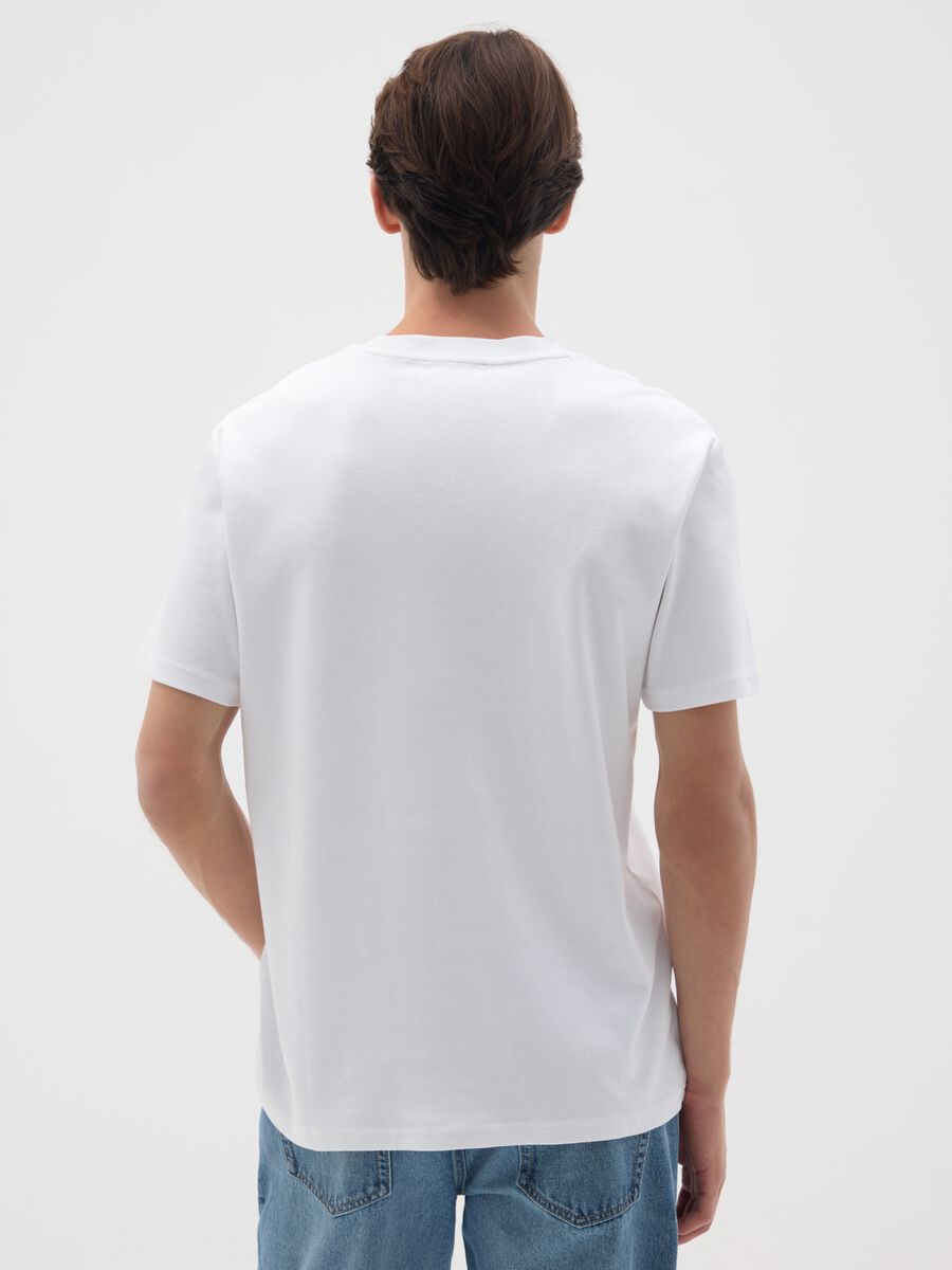 White pure cotton t-shirt relaxed fit_3