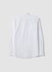 White pure cotton shirt with classic collar_2
