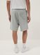 Pantaloni corti grigi in misto cotone relaxed fit_2