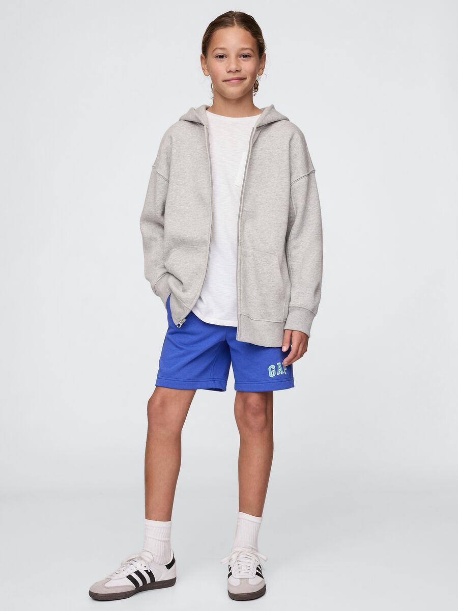 Blue Cotton Blend Shorts for GAP Kids_0