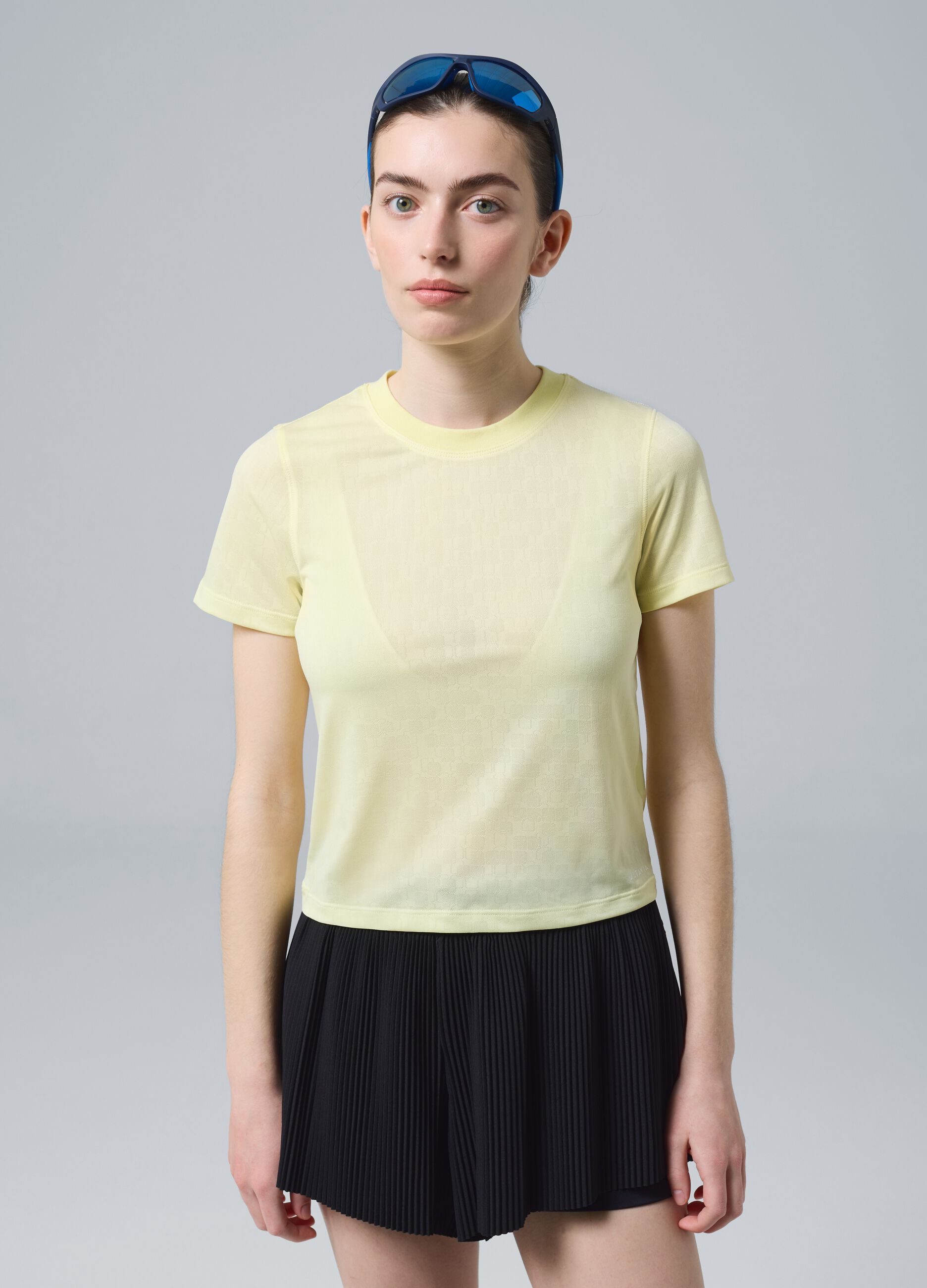Yellow technical sports T-shirt ALTAVIA COURT