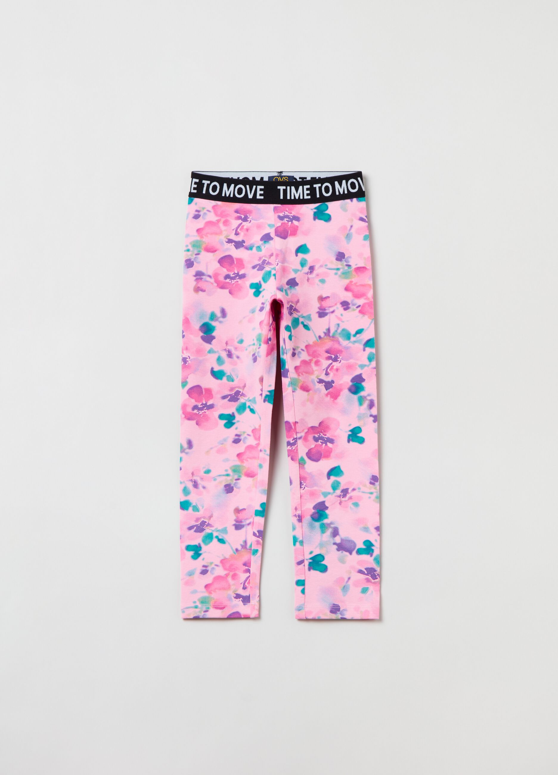 Leggings a tre quarti con stampa_0