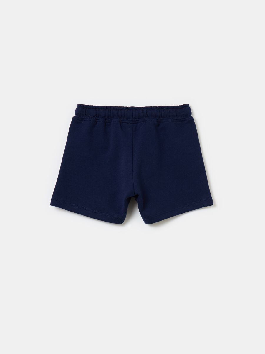 Shorts in French Terry con coulisse_1