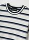T-shirt in misto cotone a righe multicolor regular fit_5