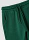 Pantaloni jogger verdi in puro cotone organico con coulisse per bimbo_2