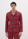 Multicolour checked pyjamas in pure cotton and flannel regular fit_1