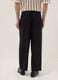 Black viscose stretch chino trousers regular fit_2