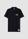Black short sleeve pure cotton polo_4