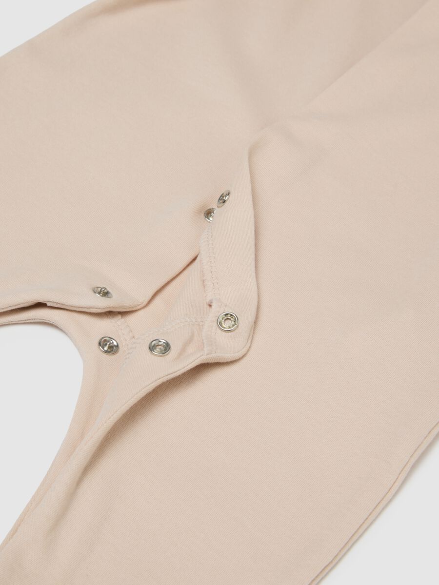 Multi-coloured pure cotton baby sleepsuits twin pack_3