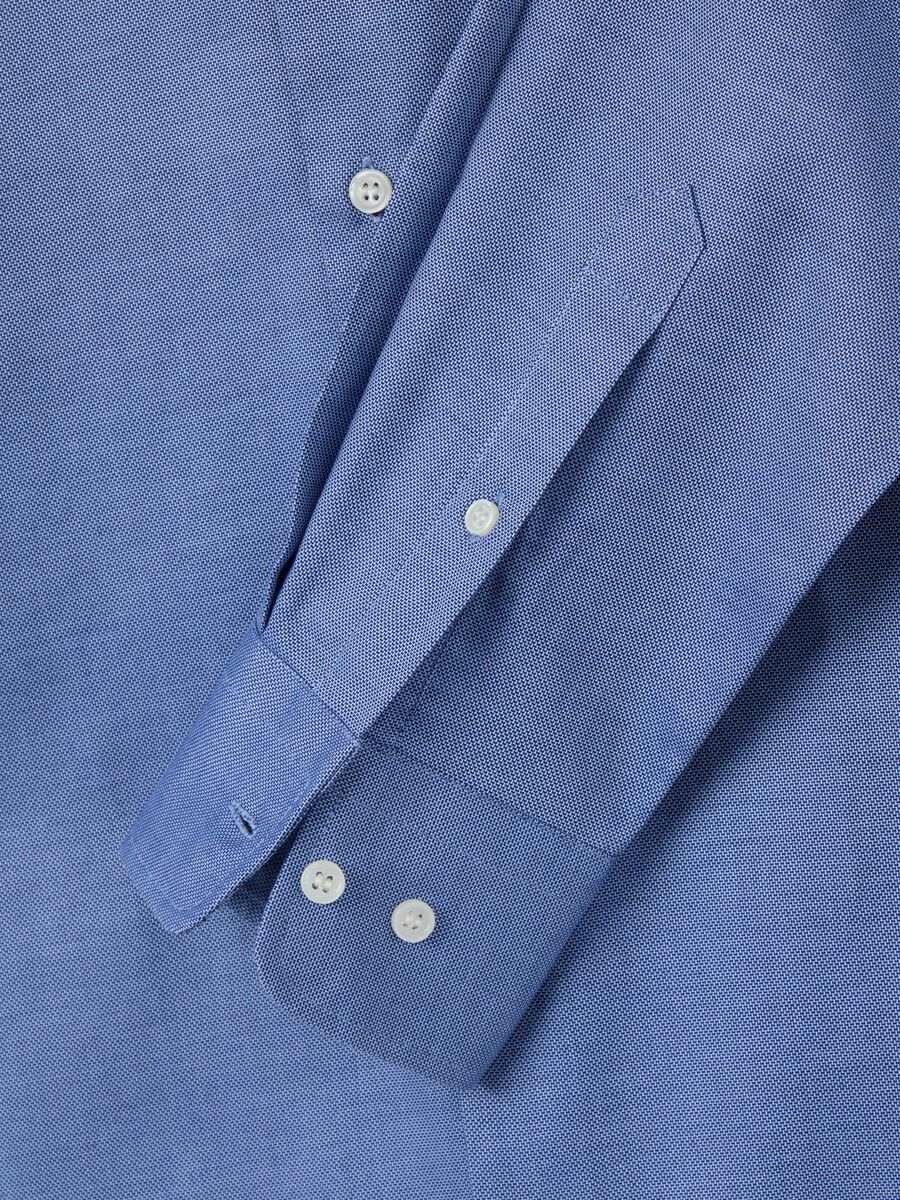 Slim-fit easy-iron shirt in Oxford cotton_5