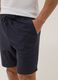 Grey cotton-blend pyjama shorts, regular fit_3