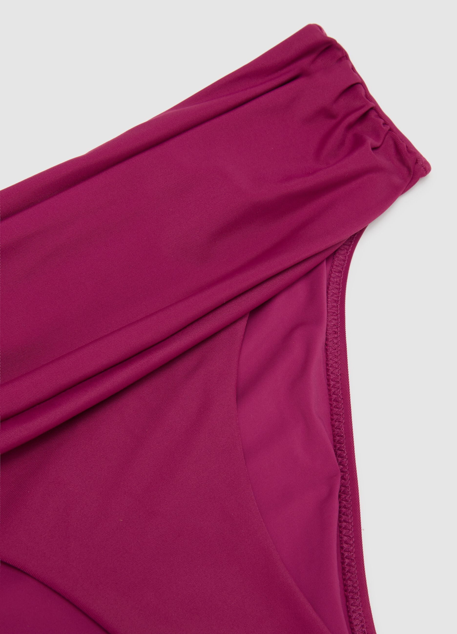 Slip bikini da donna in misto elasticizzato viola
